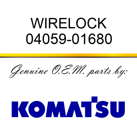 WIRE,LOCK 04059-01680