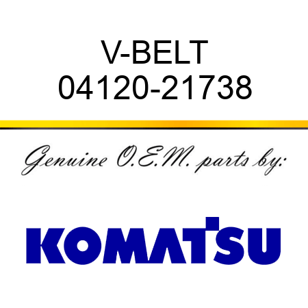 V-BELT 04120-21738