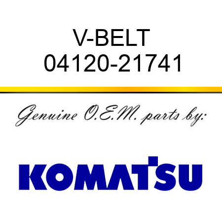 V-BELT 04120-21741