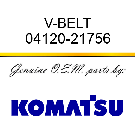 V-BELT 04120-21756