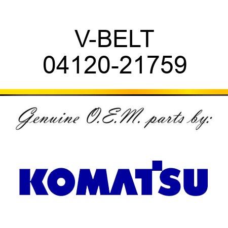 V-BELT 04120-21759