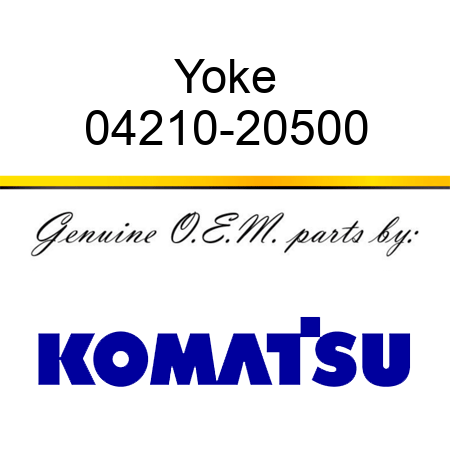 Yoke 04210-20500