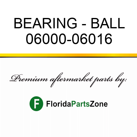 BEARING - BALL 06000-06016