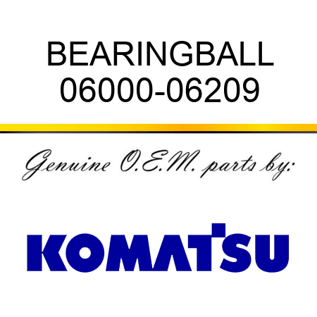 BEARING,BALL 06000-06209
