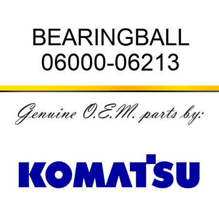 BEARING,BALL 06000-06213