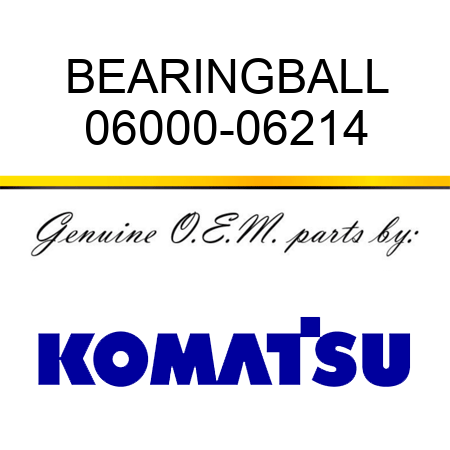 BEARING,BALL 06000-06214