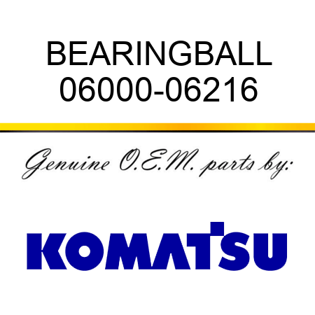 BEARING,BALL 06000-06216