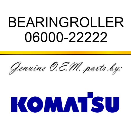 BEARING,ROLLER 06000-22222