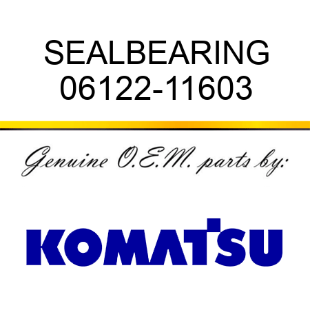 SEAL,BEARING 06122-11603