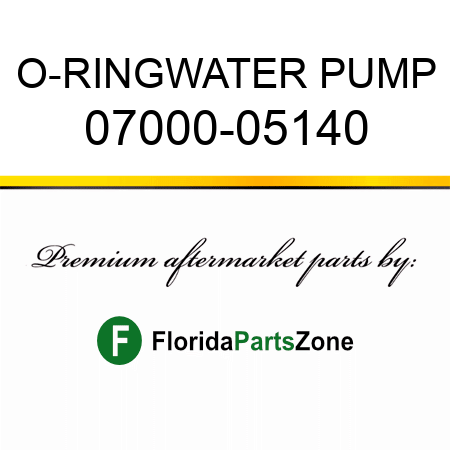 O-RING,WATER PUMP 07000-05140