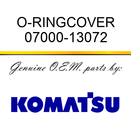 O-RING,COVER 07000-13072
