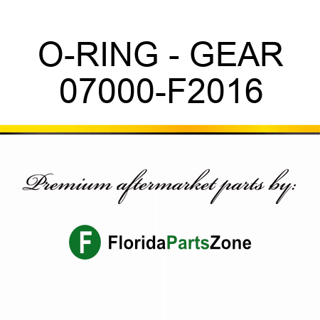 O-RING - GEAR 07000-F2016