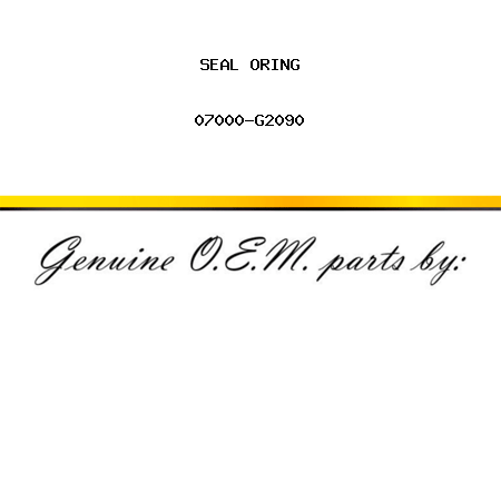 SEAL, ORING 07000-G2090