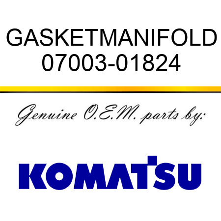 GASKET,MANIFOLD 07003-01824