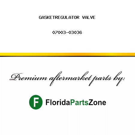 GASKET,REGULATOR VALVE 07003-03036