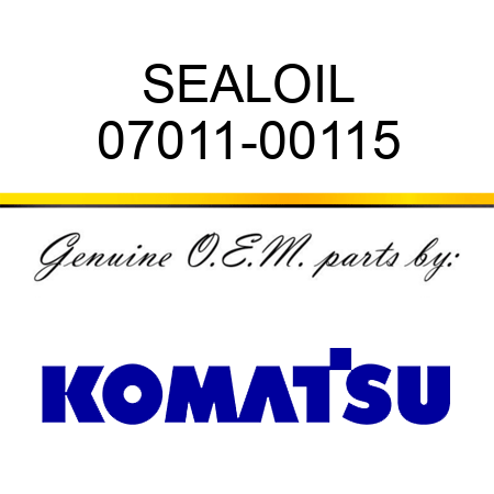 SEAL,OIL 07011-00115