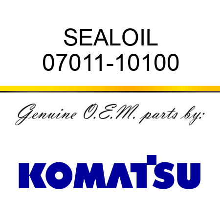 SEAL,OIL 07011-10100