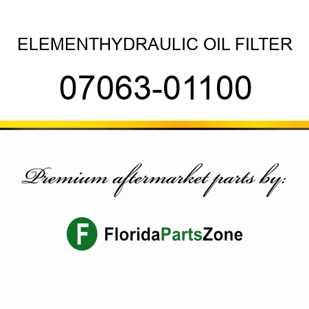 ELEMENT,HYDRAULIC OIL FILTER 07063-01100