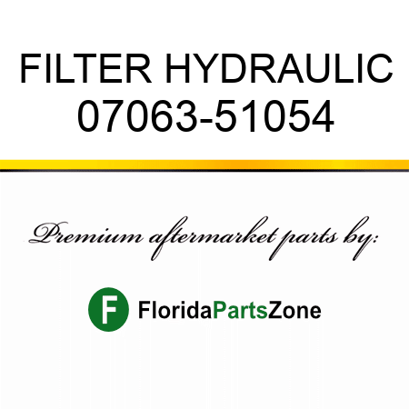 FILTER, HYDRAULIC 07063-51054