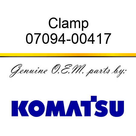 Clamp 07094-00417