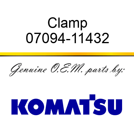 Clamp 07094-11432