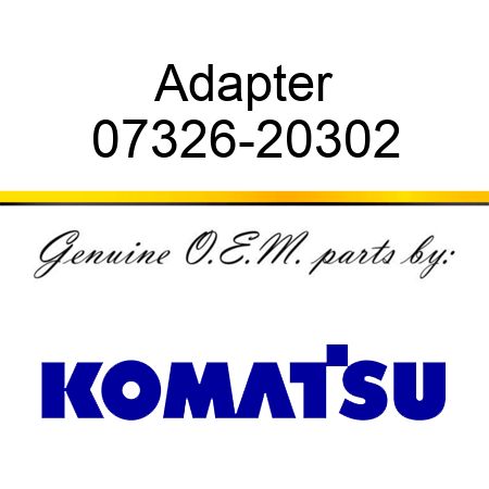 Adapter 07326-20302