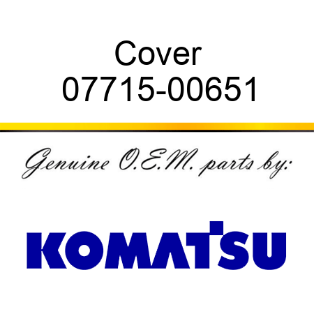Cover 07715-00651