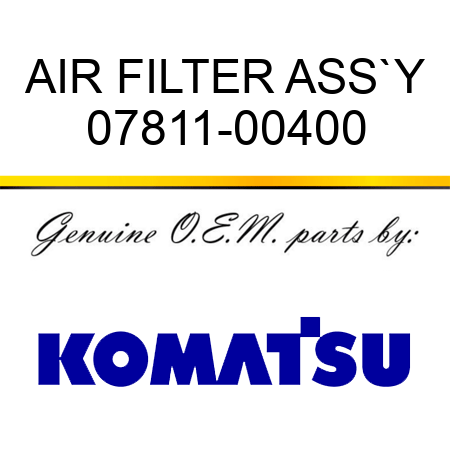 AIR FILTER ASS`Y 07811-00400