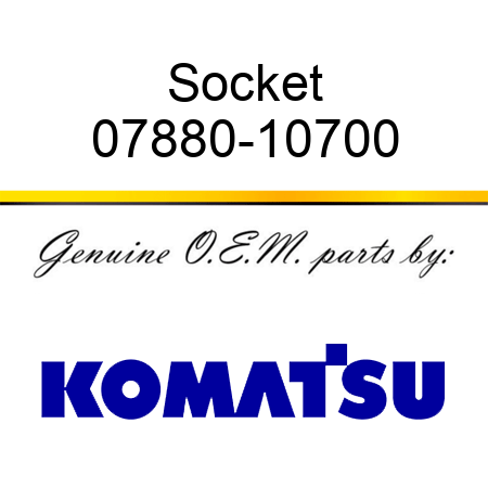 Socket 07880-10700