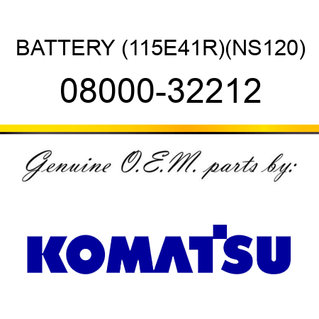 BATTERY (115E41R),(NS120) 08000-32212
