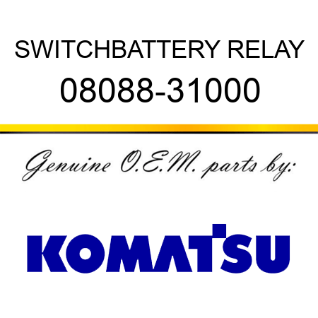 SWITCH,BATTERY RELAY 08088-31000