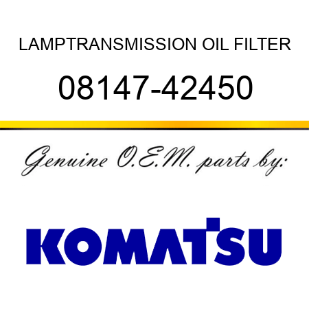 LAMP,TRANSMISSION OIL FILTER 08147-42450