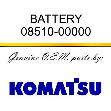 BATTERY 08510-00000