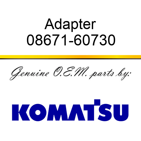 Adapter 08671-60730