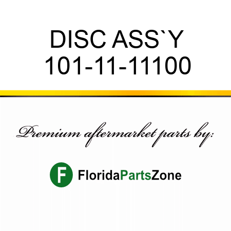 DISC ASS`Y 101-11-11100