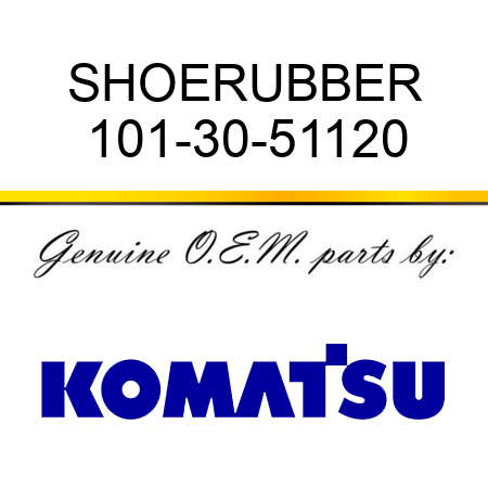 SHOE,RUBBER 101-30-51120