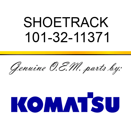 SHOE,TRACK 101-32-11371