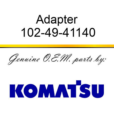 Adapter 102-49-41140
