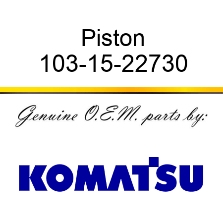 Piston 103-15-22730