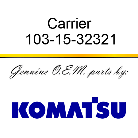 Carrier 103-15-32321