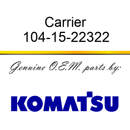 Carrier 104-15-22322