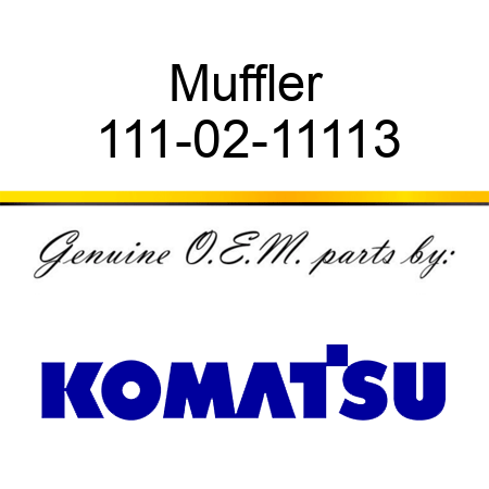 Muffler 111-02-11113