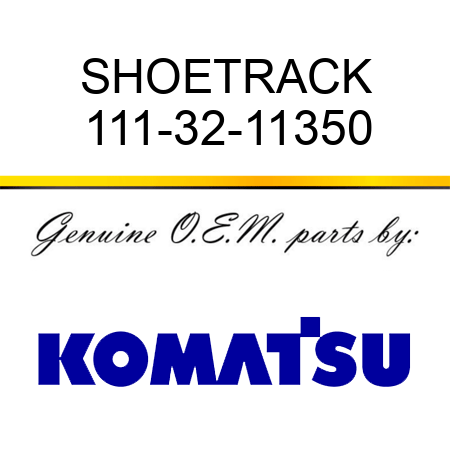 SHOE,TRACK 111-32-11350