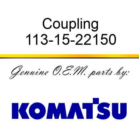 Coupling 113-15-22150