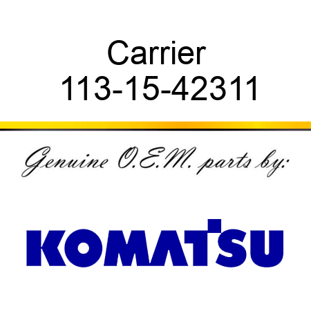 Carrier 113-15-42311