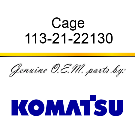 Cage 113-21-22130
