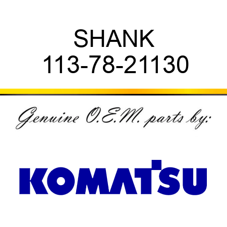 SHANK 113-78-21130