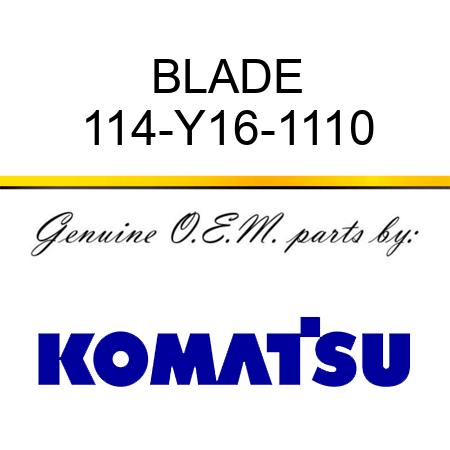 BLADE 114-Y16-1110