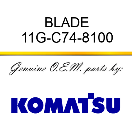 BLADE 11G-C74-8100