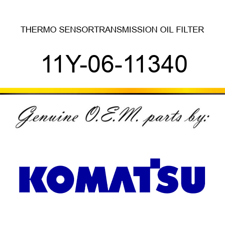 THERMO SENSOR,TRANSMISSION OIL FILTER 11Y-06-11340